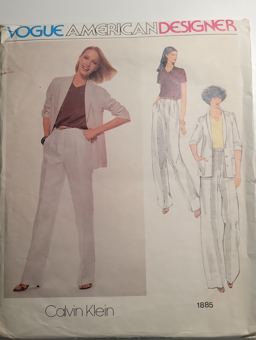Vintage Vogue American Designer #1885 Sewing Pattern, Size 10